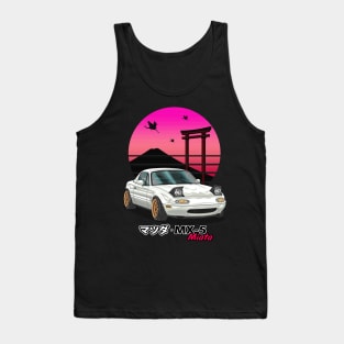 White MX5 Miata JDM Legend Tank Top